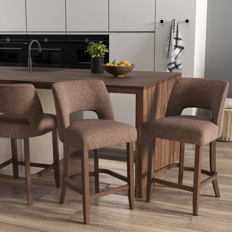 Tabouret de bar Bisto, Brun