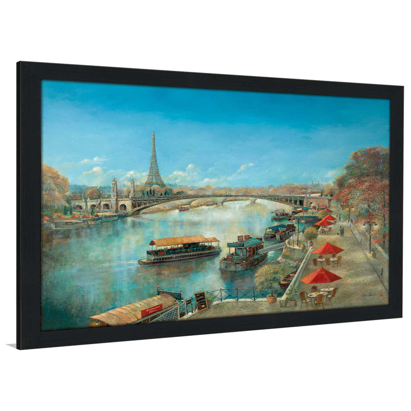 River Tranquility par Ruane Manning - reproduction de cadre photo, H 35,5 po x l 51,5 po x P 0,75 po