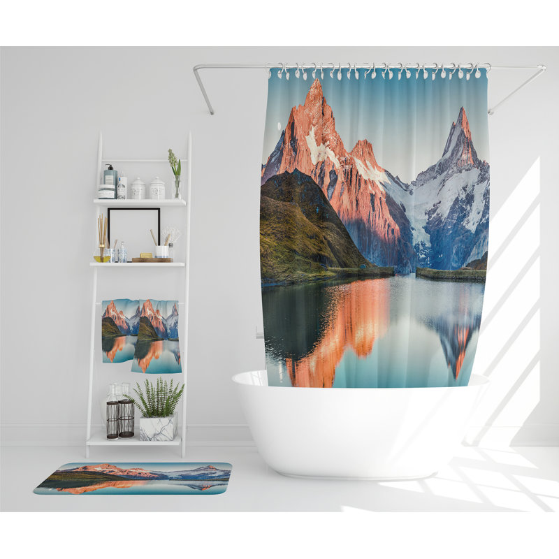Neibart Polyester Shower Curtain Set