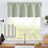 Linen Striped Valance for Windows Farmhouse Double Layered Valance for Kitchen Bathroom RV Rod Pocket-2096799196