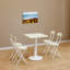 Milini Unfinished Metal Base Dining Table-973522102-973522101