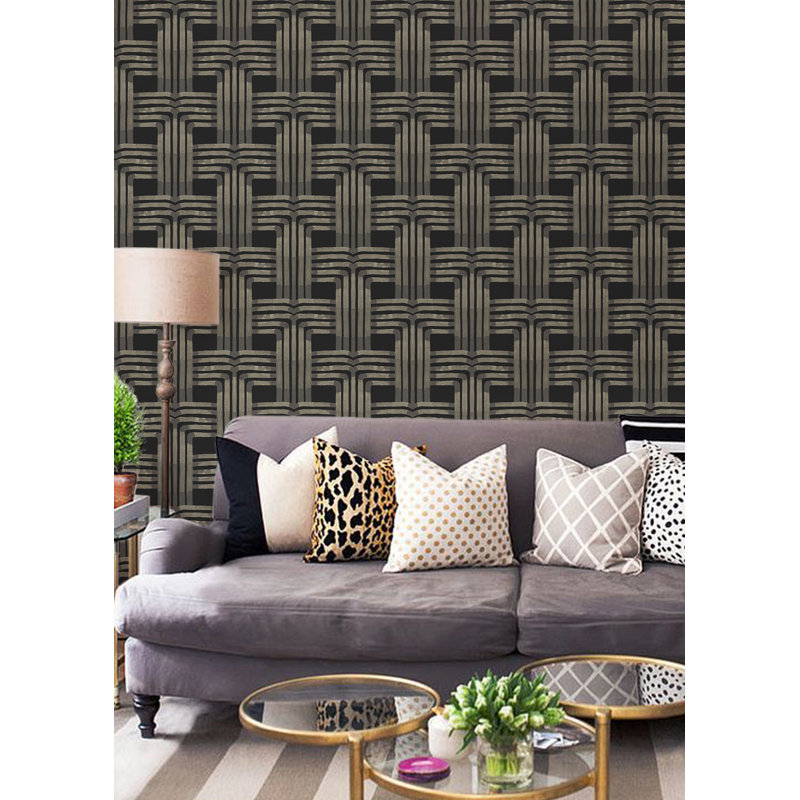 Organic Falls 10' L x 24" W Peel and Stick Wallpaper Roll, Goldenrod, Self-adhesive, Vinyl