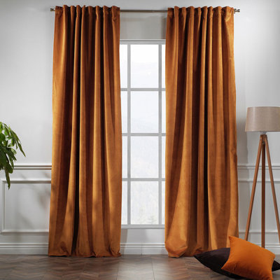 100% Blackout Matte Velvet Extra Wide & Extra Long Custom Made Decorative Single Panel