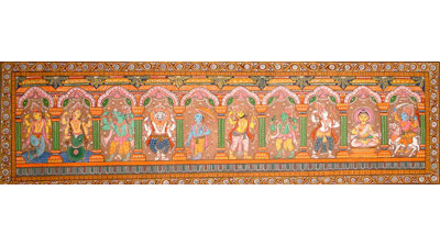 Avatars de Vishnu | Aquarelle sur Patti