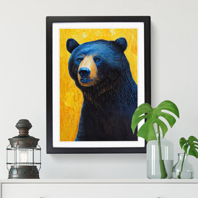 FRM-V0523-223X Bear Palette Knife - Single Picture Frame Print