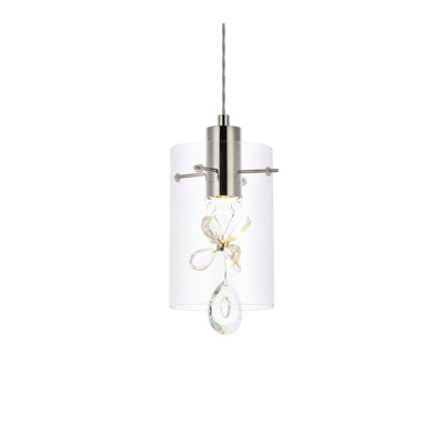 Luminaire suspendu en forme de pot à 1 lumière DEL Denning