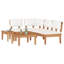  Garden Bench Set With Cushion With Storage 4 Pcs Brown, Grey-1700859276