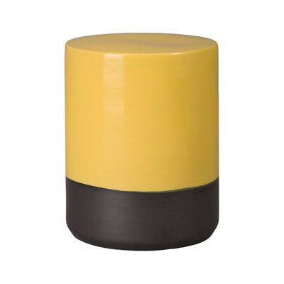 Tabouret de jardin bicolore en céramique 18,5 po H