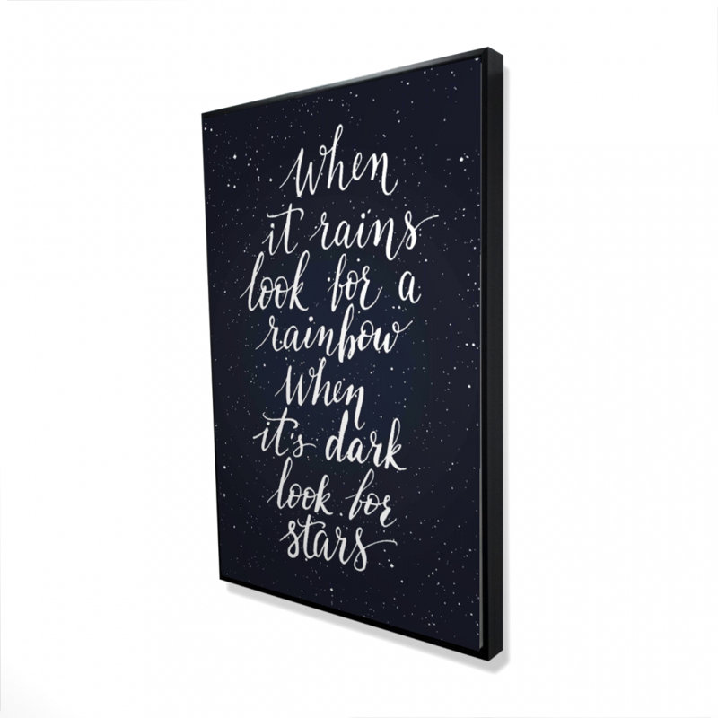 «Rainbow And Stars» sur toile