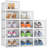 Shoe Storage Box,12 Pcs Stackable Shoe Boxes Clear Plastic Shoe Organizer Shoe Containers With Lids,Fit UK 9.5,White