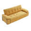 Canapé 88,88 po en chenille moderne avec structure à accoudoirs en acier et coussins de compression-1215769384