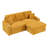 Versatile Foldable Sofa with Cup Holders and Storage Function for Home