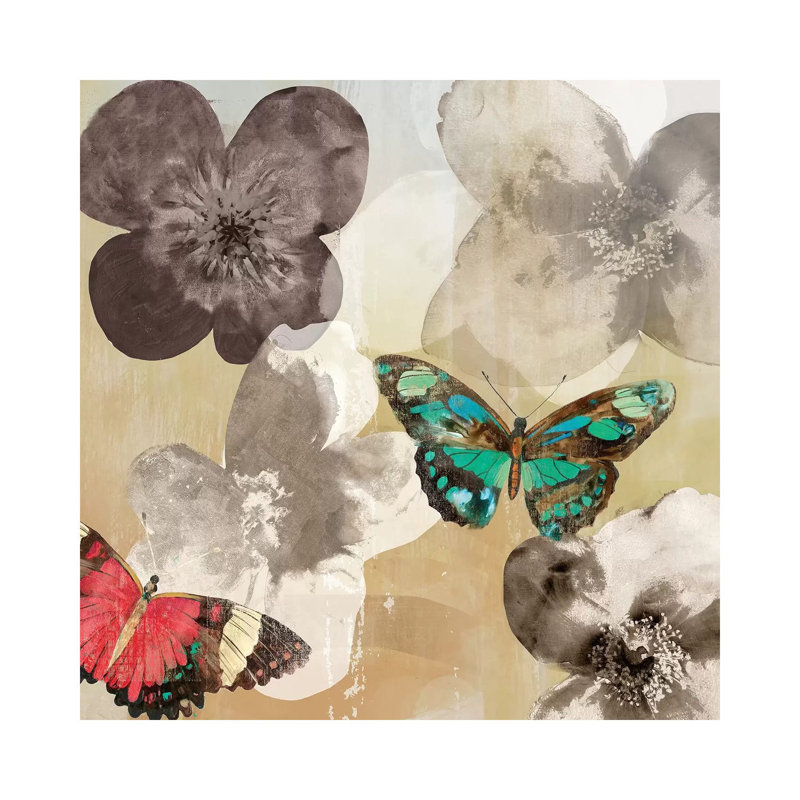 Aflutter II by Aimee Wilson - Wrapped Canvas Print, 93.98 cm H x 93.98 cm W x 1.91 cm D