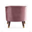 Fauteuil d'appoint rembourré avec pieds en bois-427200583