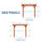 Backyard Discovery Beaumont 10' x 10' Cedar Wood Outdoor Patio Pergola Kit with Trellis Roof and PowerPort