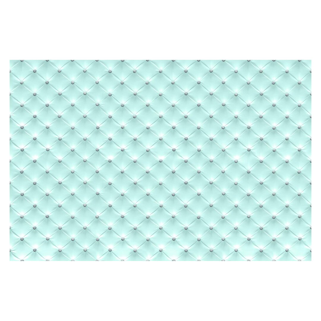 Strukturierte Fototapete Luxury Turquoise Diamond 2,55 m x 384 cm