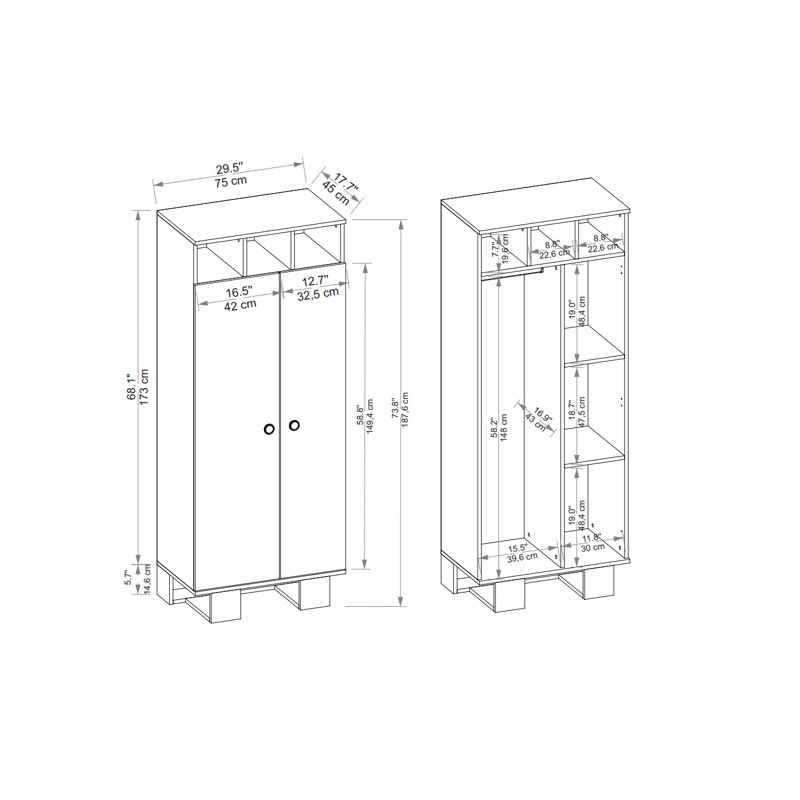 Berend 2 Door Wardrobe
