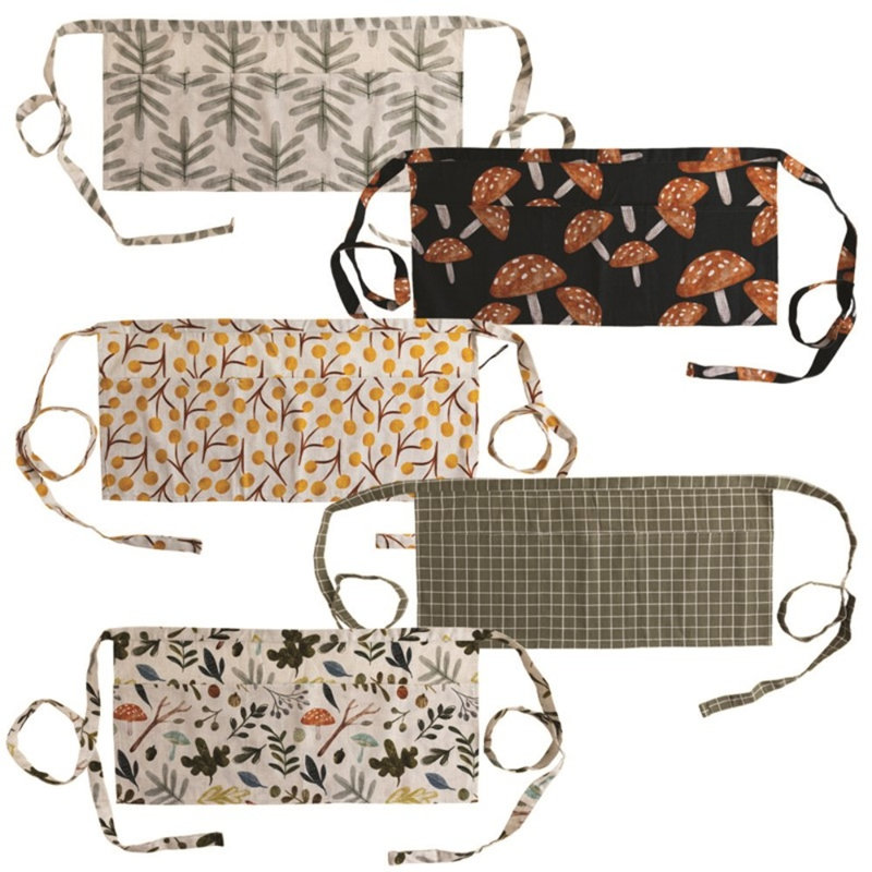  Ensemble de 25 tabliers de cuisine en coton inspiré du jardin H 12 po