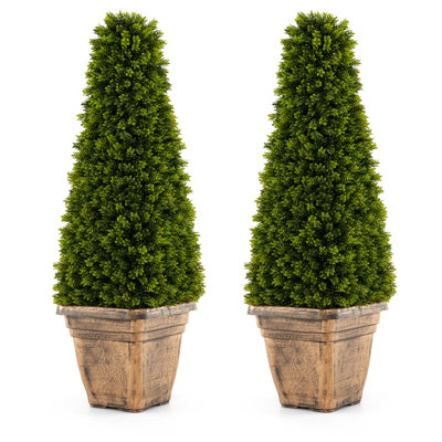 35 " H Faux Boxwood Topiary