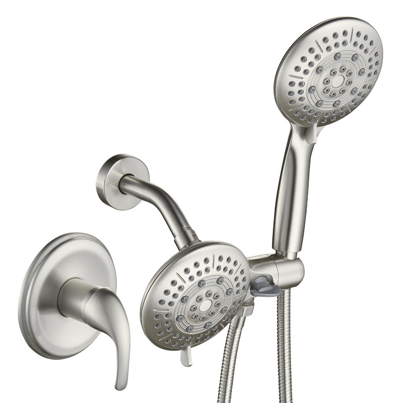 Massage/Jet Handheld Shower Head 1.8 GPM GPM, Nickel Brushed