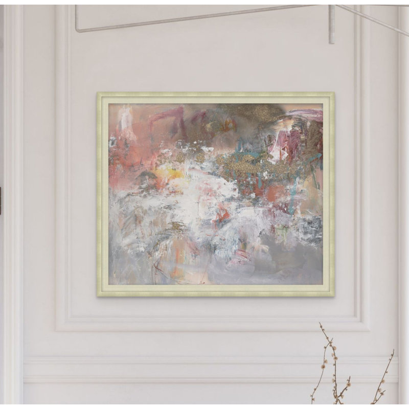 Glittering Mirage 1 Framed Acrylic Painting Print Canvas, 19.75" H x 22.75" W