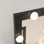Miroir de salle de bain pleine longueur à fixation murale, 63 po x 24 po, 3 modes de couleur, lumières DEL, commande tactile, noir, pour miroir de vestiaire et de salle de bain avec modes de luminosité réglables, montés ou debout, dans la chambre à coucher