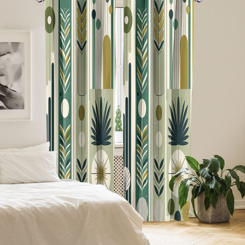 Deshaunda Semi Sheer Curtain, 56" W x 95" L