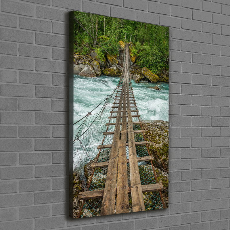 Suspension Bridge - Wrapped Canvas Print