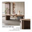 Bureau moderne en bois massif brun minimaliste de 55,12 po-124918846