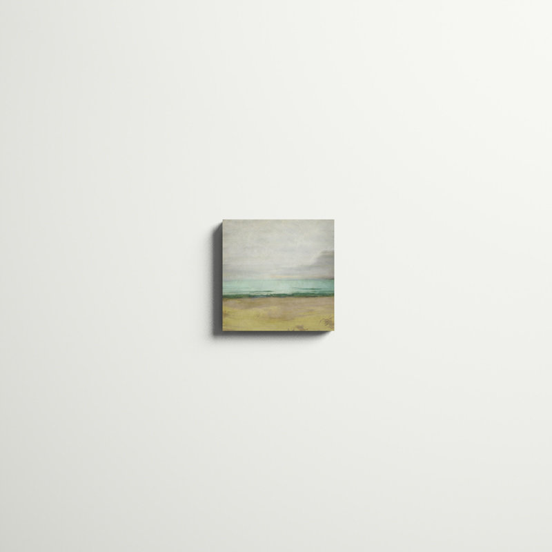 Waterline I, peinture sur toile, H 12 po x l 12 po
