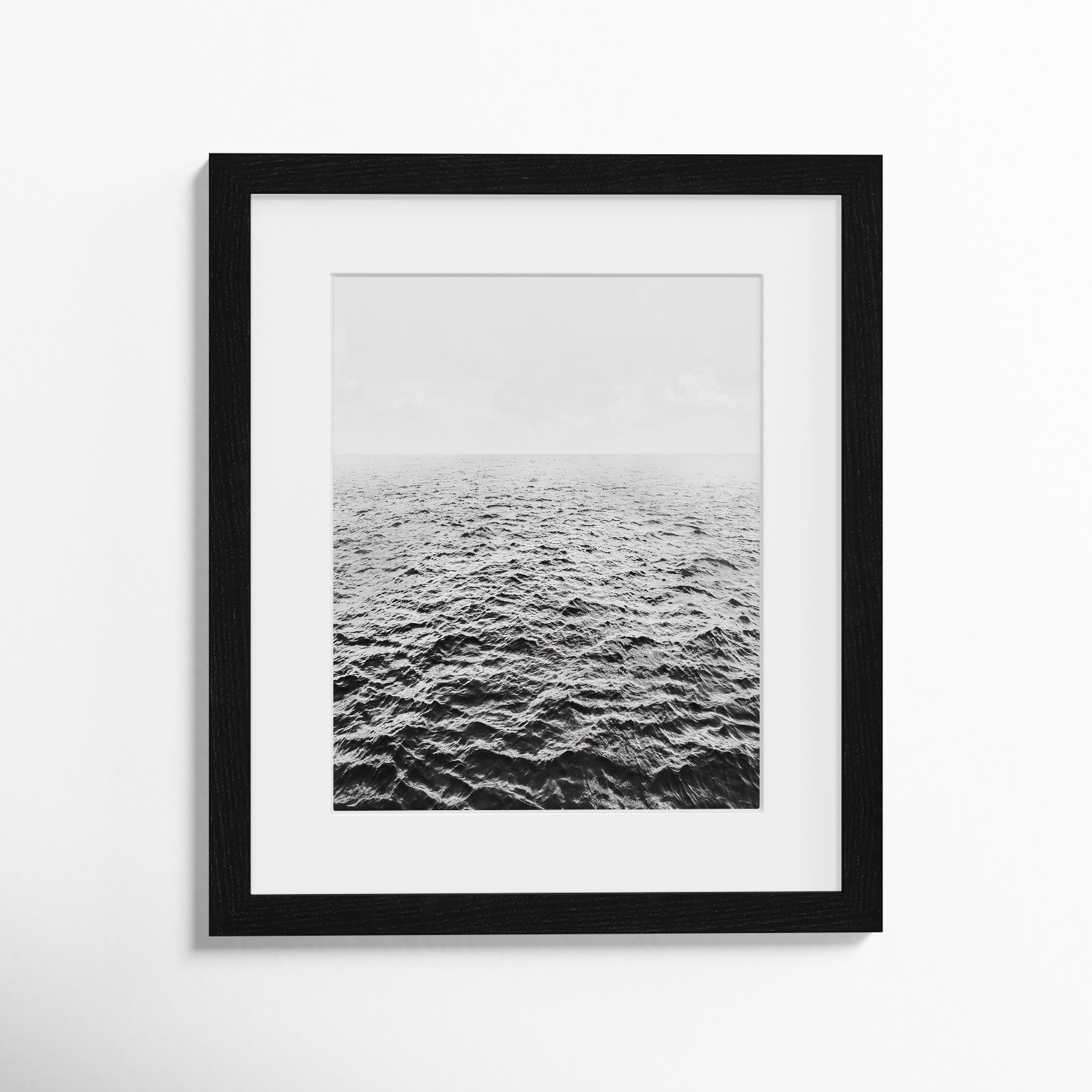 Anali "Rolling in" Print by Mike Calascibetta, 13" W x 15" H x 0.75" D, Black Wood Grain