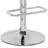 Tabouret réglable gris et chrome avec pivot