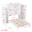 Murphy bed with 2 closets and storage shelves, multifunctional foldable platform bed frame