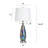 Glass Table Lamp - Wellen - White Shade