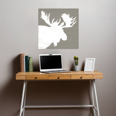 Moose Silhouette Contemporary Forest Art