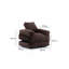 Fauteuil futon large de 35,4 po Elvin-1280276599