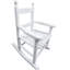 Chaise berçante en bois massif blanc, pour l'intérieur et l'extérieur, soutien du dossier, processus d'assemblage facile avec siège d'instructions, bois franc, pour, utilisation à l'extérieur, limite de poids de 110 lb, ensemble complet simple-1335404030