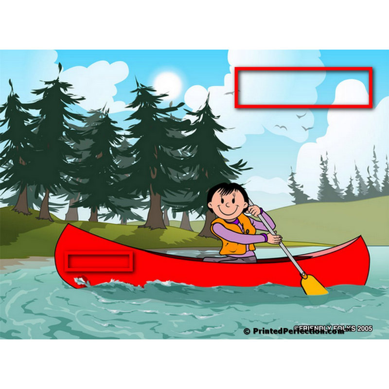 Ensemble de 4 sous-verres personnalisables Canoe, Oui