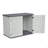 Horizontal Storage Shed Weather Resistance, Large Outdoor Storage Cabinet Lockable, Thick HDPE Plastic Storage Unit For Backyards, Patio, Garden(28 Cu.Ft)