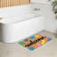 Tapis de bain antidérapant 24LX36W, lapins colorés, vestibule et salle de bain