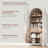 Tall Arched Kitchen Pantry Cabinet-765628099
