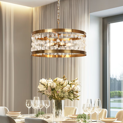 Jaison 6 - Light Dimmable Drum Chandelier