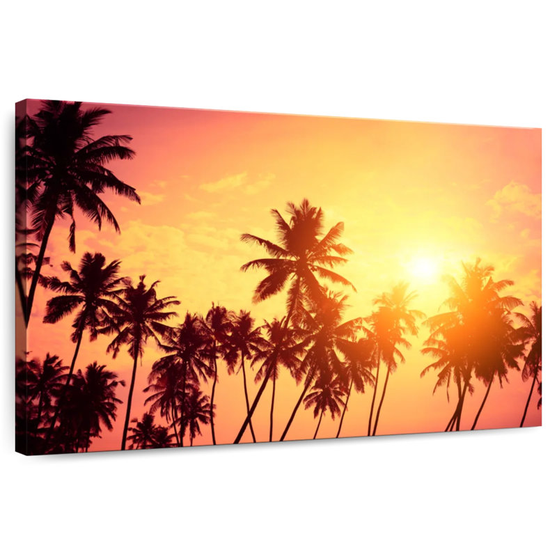 Harnek Afternoon Palm Trees, 32" H x 48" W