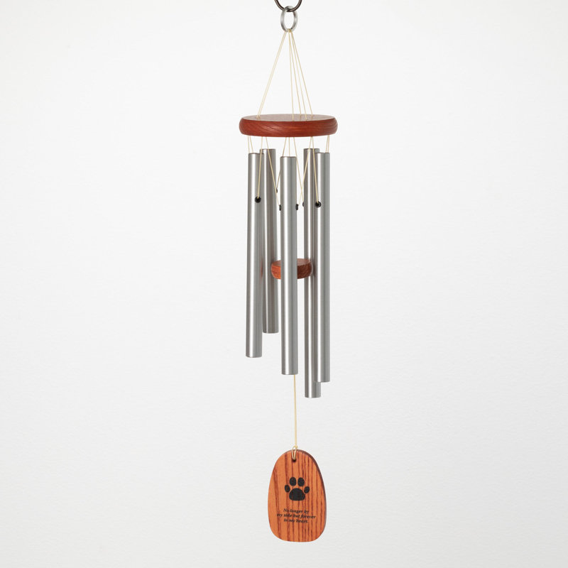 Carillon de sympathie pour animaux de compagnie - empreinte de patte