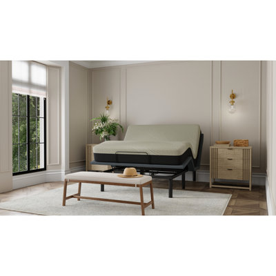 Gel Comfort 12" Full Mattress - Soft And Supportive Texture Alleviate Joint Muscle Stress Cooling Technology 3" Layer Convoluted 5" Hd Support Removable Cover Black + Gray Foam Maximize Level Help