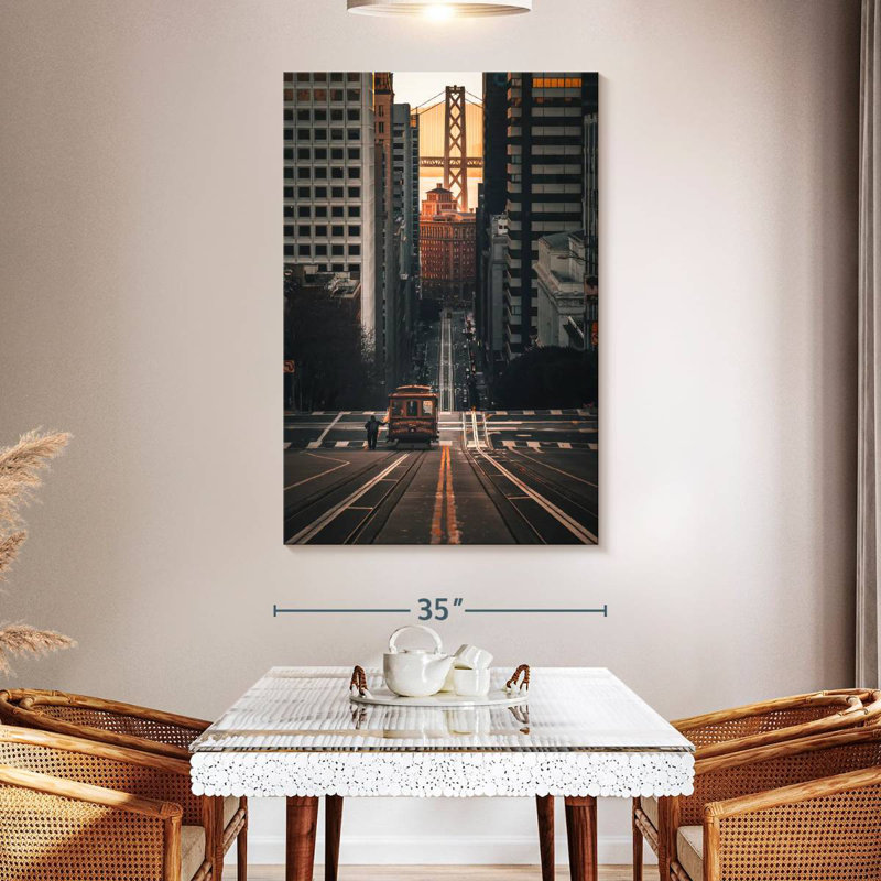 Aime Cable Car In San Francisco, 51" H x 34" W