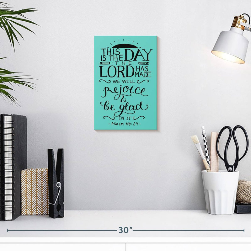 Day The Lord Made Bible Verse, 12" H x 8" W