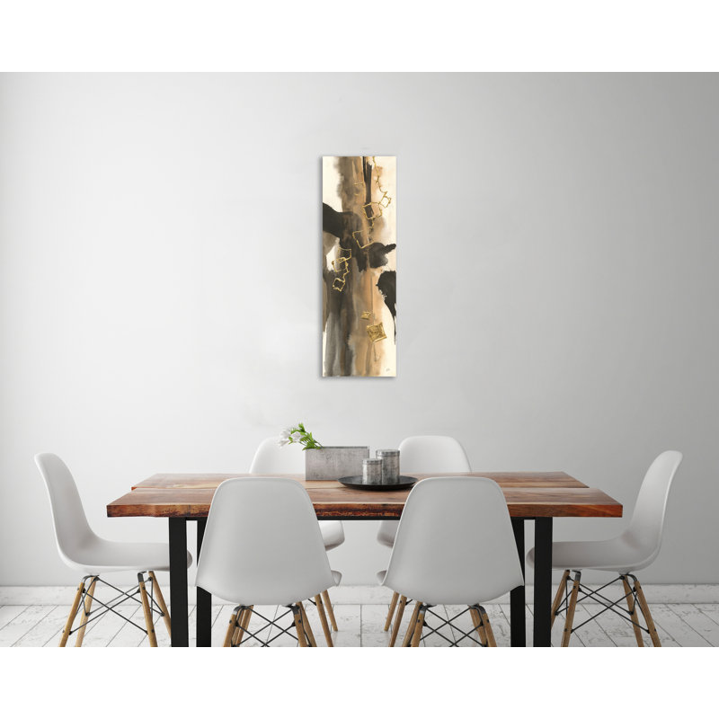 «Smoke And Miroirs II», toile tendue par Chris Paschke, H 48 po x l 16 po x P 1,5 po
