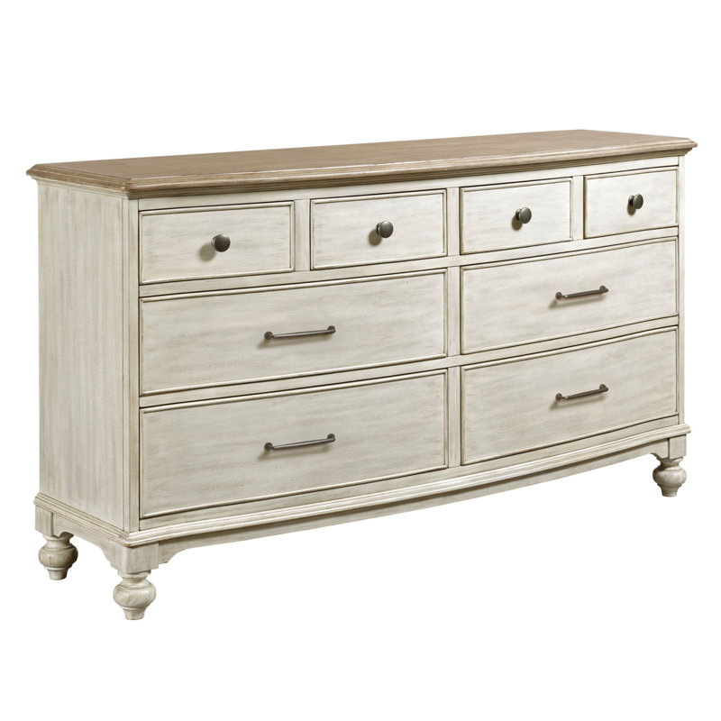 Commode double 8 tiroirs avec miroir Lesley