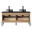 Meuble-lavabo double en chêne nord-américain Kaminski-529932640